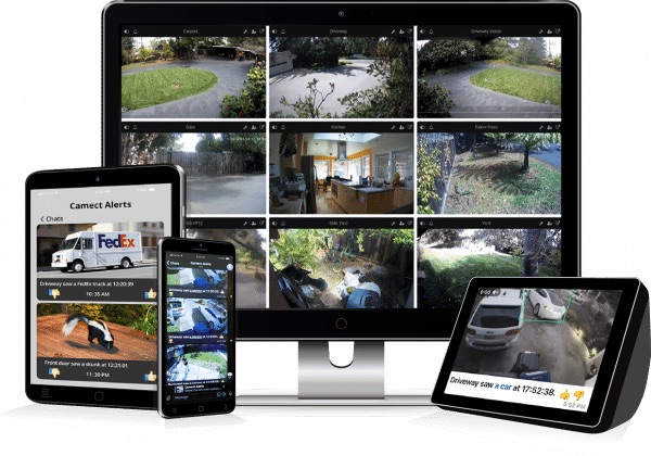Interfaces d'analyse vidéo Camect